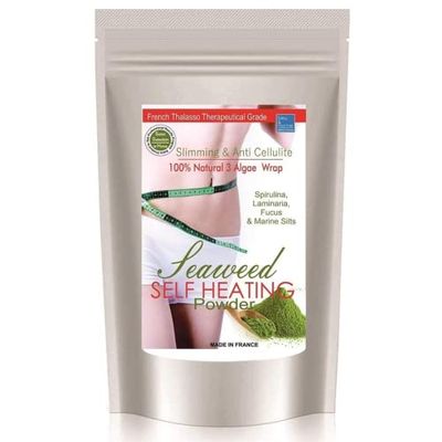 Envoltura Termo Relajante con Algas Marinas ● Polvo de Algas para Adelgazar y Anti Cellulitis ● Remineralizante Detox ● Baño y Cataplasmas Anti Dolor● 500 g Producto Profesional Francia