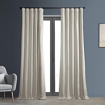 Half Price Drapes Meio de preço cortinas prct-bo02b-96 sólido algodão cortina de opaco, 50 x 96, Hazelwood bege