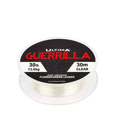 Ultima Guerrilla Pure Fluorocarbon Carp Snag Leader - Clear, 0.50 mm - 30 lb