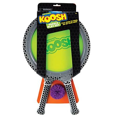 Koosh Double Paddle Playset - Paddles and Ball for Added Koosh Fun - Fidget Toy For Kids