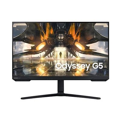 Samsung Ecran PC Odyssey G50A -32'' 165Hz, 1ms, Dalle IPS, Résolution WQHD 2560x1440, 2500:1, 300cd/m2, Compatible G-SYNC, AMD FreeSync Premium, Pied Ajustable,HDMI, DisplayPort