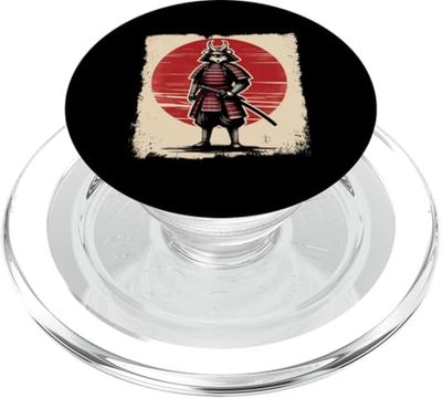 Samurai Fennec Japanese Ukiyo-e Tradition Culture Anime PopSockets PopGrip for MagSafe