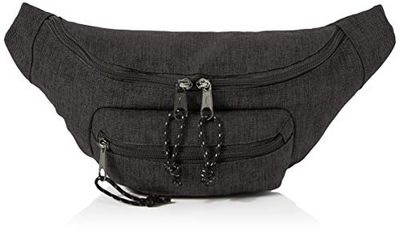 Amazon Basics Bum Bag, Preto, MEDIUM, Duplo