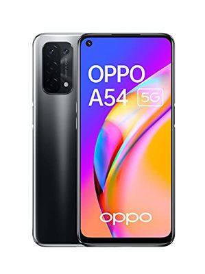 OPPO A54 5G - Teléfono Móvil libre, 4GB+64GB, Cámara 48+8+2+2+16 MP, Smartphone Android, Batería 5000mAh, Carga Rápida 18W, Dual SIM - Negro