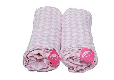 Motherhood Lot de 2 Langes en Mousseline de Coton - 100 x 120 cm – 100 % Coton de qualité supérieure – Certifié Öko-Tex Standard 100 Rose Classic