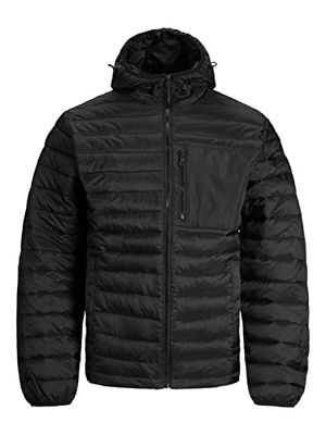 JACK & JONES Herr JCOHUNT buffert quiltad jacka, svart, M, svart, M