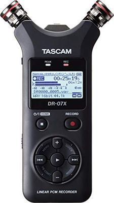 Tascam DR-07X dictaphone Carte flash Noir