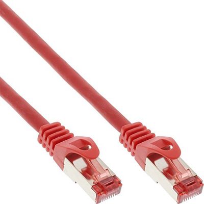 InLine S-STP/PiMF Cat.6 7.5m Red câble de réseau Rouge 7,5 m Cat6