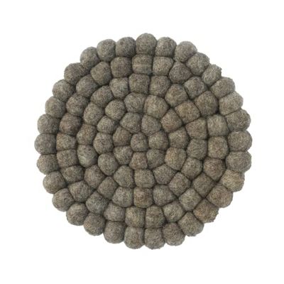 Maceta de Lana Ezhippie de 20 CM con Resistencia, agarradera Antideslizante Hecha a Mano de Nepal | Salvamanteles para ollas y sartenes de Cocina Protege mesas y encimeras, Redonda 1