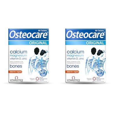 Osteocare Original by Vitabiotics. Bone Health Formula with Calcium, Magnesium, Vitamin D 3 and Zinc. from UK's No. 1 Calcium Supplement Brand (Pack of 2)