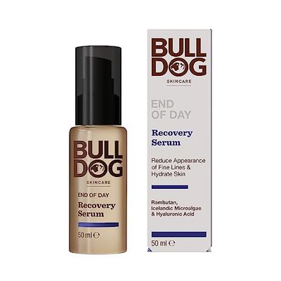 BULLDOG SKINCARE - End Of Day Recovery Serum for Men | Reduce fine lines & Hydrate | 60 ml