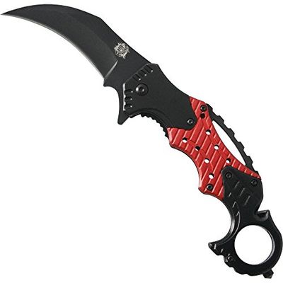 DEVILS GEAR 84003 karambit scyzoryk, nóż kieszonkowy, czarny