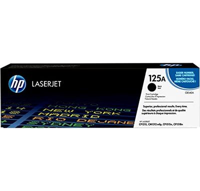 HP 125A CB540A, Cartuccia Toner Originale HP da 2200 Pagine, Compatibile con le Stampanti HP LaserJet CP1215, CM1312 mfp, CP1515n, CP1518n, Nero