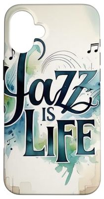 Jazz musica sassofono sassofono tromba pianoforte grancassa astratto Custodia per iPhone 16 Plus