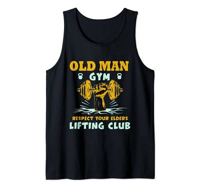 Old Man Gym Respect Your Elders Lifting Club Weightlifting Tank Top