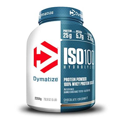 Dymatize ISO 100 Hydrolyzed Chocolate Coconut 2264g - Whey Hydrolysat + Isolat