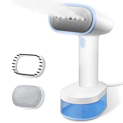 Défroisseur à Main Portable Pour Vêtements, Capacité de 250 ml, 1600W, Chauffage Rapide en 25s, Arrêt Automatique, Taille Mini, Auto-Nettoyage, Pour la Maison, le Bureau et le Voyage