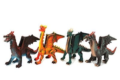Globo 37276 W'Toy zachte vliegende draak, 38 cm, meerkleurig, 1