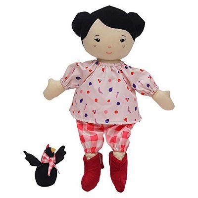 Manhattan Toy Playdate Friends Nico Machine Wasbaar en Droger Veilig 35,56 cm Pop met Mini Haan Knuffeldier
