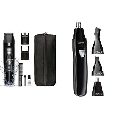 Wahl Beard Trimmer Men, Precision Glide, Hair Trimmers for Men, Mens Stubble Trimmer, Male Grooming Set & Nose Hair Trimmer, Ear Hair Trimmer, Eyebrow Trimmer