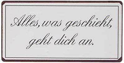 Decorative Fridge Magnet for Home Alles was geschieht geht dich an 5cm x 10cm