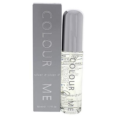 COLOUR ME Silver Perfume for Men. 50ml Eau de Toilette Men, Luxury Fragrance - Mens Aftershave, Long Lasting Fragrance for Men by Milton-Lloyd