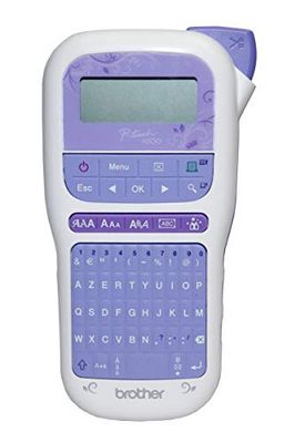 Brother PT-H200 - Etiqueteuse Portable pour Travaux Créatifs et Organisation à la Maison - Livré avec 1 Ruban TZe 12 mm Or/Blanc (4m de long)