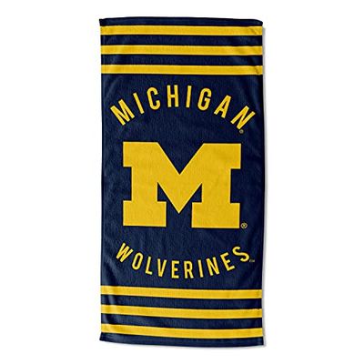Northwest The Company NCAA Michigan Wolverines Serviette de Plage Bleu 30 x 60 cm