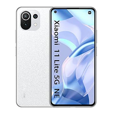 Xiaomi 11 Lite 5G NE - Smartphone 6.55” FHD+AMOLED DotDisplay, Qualcomm® Snapdragon™ 778G, Triple cámara de 64MP+8MP+5MP, 4250mAh battery,8+128GB Snowflake White