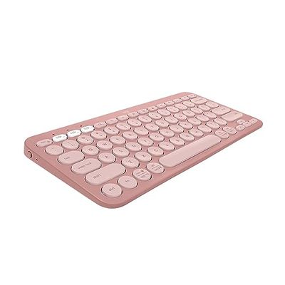 Logitech Pebble Keys 2 K380s - QWERTY US International Layout, Rose