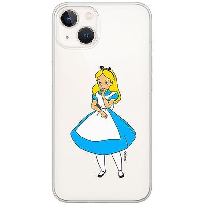 Ert Group Funda para teléfono móvil iPhone 13 Mini Original y con Licencia Oficial de Disney con diseño Alice 010 Adaptada a la Forma del teléfono móvil, parcialmente Transparente