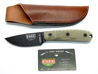 ESEE, utomhuskniv | Bladlängd: 9,22 cm, handtag: Micarta, modell 3 med modifierat handtag