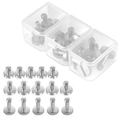NEEWER 15pz Viti 1/4" con Custodie, Viti di 3 Misure con Intaglio 1/4 "-20 in Acciaio Inossidabile per Fotocamera Treppiede Vite di Ricambio per Montaggio a Sgancio Rapido, per Uso Prolungato, UA026