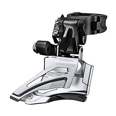 Shimano FD-M618, Deragliatore Doppia, Nero/Grigio