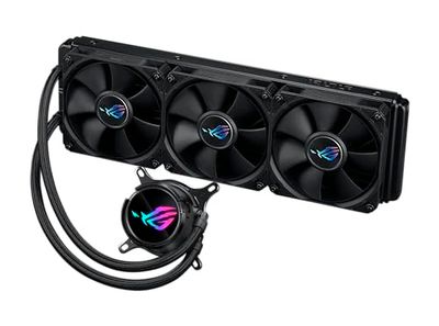 ASUS ROG Strix LC III 360 – Refroidisseur de processeur liquide tout-en-un (bloc d'eau rotatif à 360°, nouvelle pompe Gen7 v2 Asetek, ventilateurs ROG, +10 effets lumineux Aura Sync RGB personnalisés)