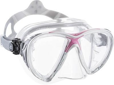Cressi Big Eyes Evolution Masque de plongée Femmes, Transparent/Rose, Taille Unique