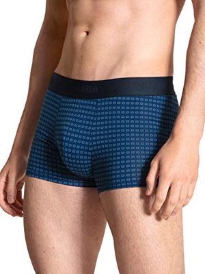 CALIDA Herr Grafic bomull boxershorts, Lergods blå, 50