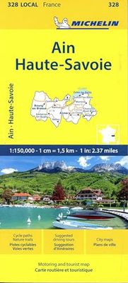 Ain Haute-Savoie - Michelin Local Map 328: Map