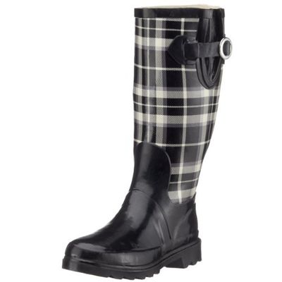 Beck Pepita, botas de água mulher, Preto, 40 EU