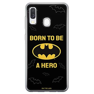 ERT GROUP mobiltelefonfodral för Samsung A40 originalt och officiellt licensierat DC mönster Batman 058 optimalt anpassad till formen på mobiltelefonen, fodral tillverkad av TPU-plast