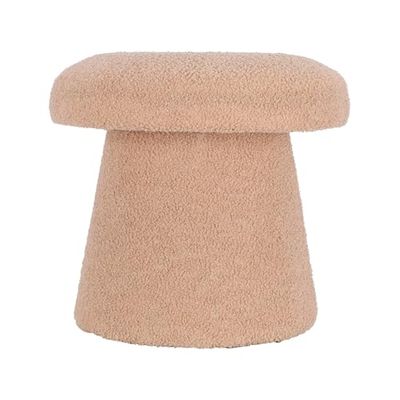 Well Home Tabouret Champignon 'Teddy' Beige Ø43 x 38 cm