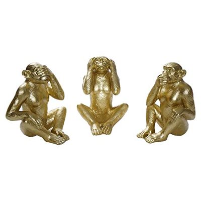 Dekoracyjna figurka marki DKD Home Decor żywica (18,5 x 19 x 24,9 cm) (3 sztuki) (Numer referencyjny: S3019684)