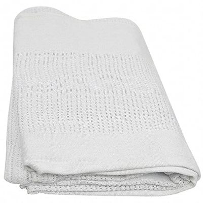 R&R Value - X51000 Manta térmica Leno Weave, tamaño individual, 2.5 libras, color blanco