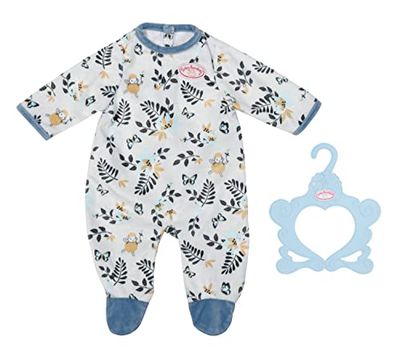 Baby Annabell Romper Blue - To Fit 43cm Dolls - Set Includes Supersoft Blue Romper and clothes hanger - Suitable for children aged 3+ years - 706824