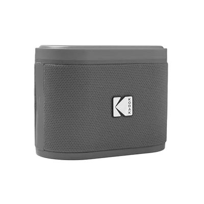 Kodak SOUNDBRIX Draadloze draagbare luidspreker, aansluiting tot 100 luidsprekers, magnetisch dock en krachtig geluid, 5 W, 3 uur looptijd, grijs