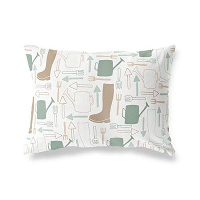 BonaMaison Fundas para Cojínes, Patrón Aleatorio Funda de Almohada para Sofá Coche Silla Oficina Cama Decorativa Moderna Decoración del Hogar, 35x50 Cm - Diseñado y Fabricado en Turquía