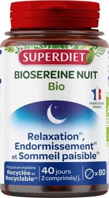 SuperDiet Biosereine Passiflore, Houblon, Mélisse 80 comprimés 380gr