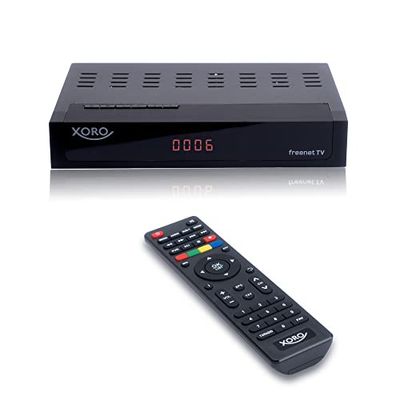 XORO DVB-C FullHD Receiver HRT 8770 Twin do cyfrowej telewizji kablowej, dwie części odbiorcze, PVR Ready, Timeshift, odpowiedni dla wszystkich dostawców kabli
