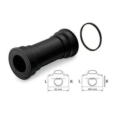 Miche Evo Max MTB Press Fit Tretlager, uniseks, voor volwassenen, zwart, één maat