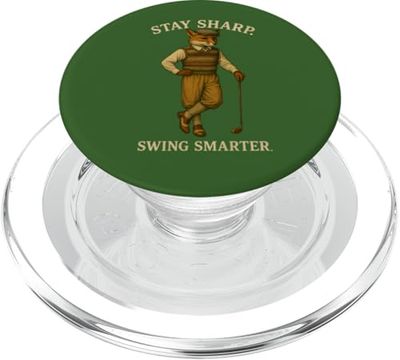 Stay Sharp Swing Smarter Golf Fox PopSockets PopGrip para MagSafe